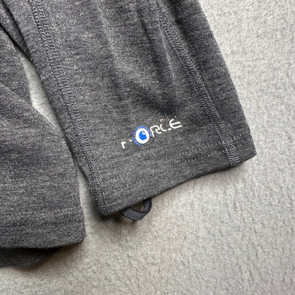 Carhartt Force Quarter Zip Pullover Mens 2XL Charcoal Gray Wool Blend MBL120 BLK - Picture 7 of 8